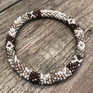 Multicolored Beaded Roll-On Bracelet | Colorful & Stackable